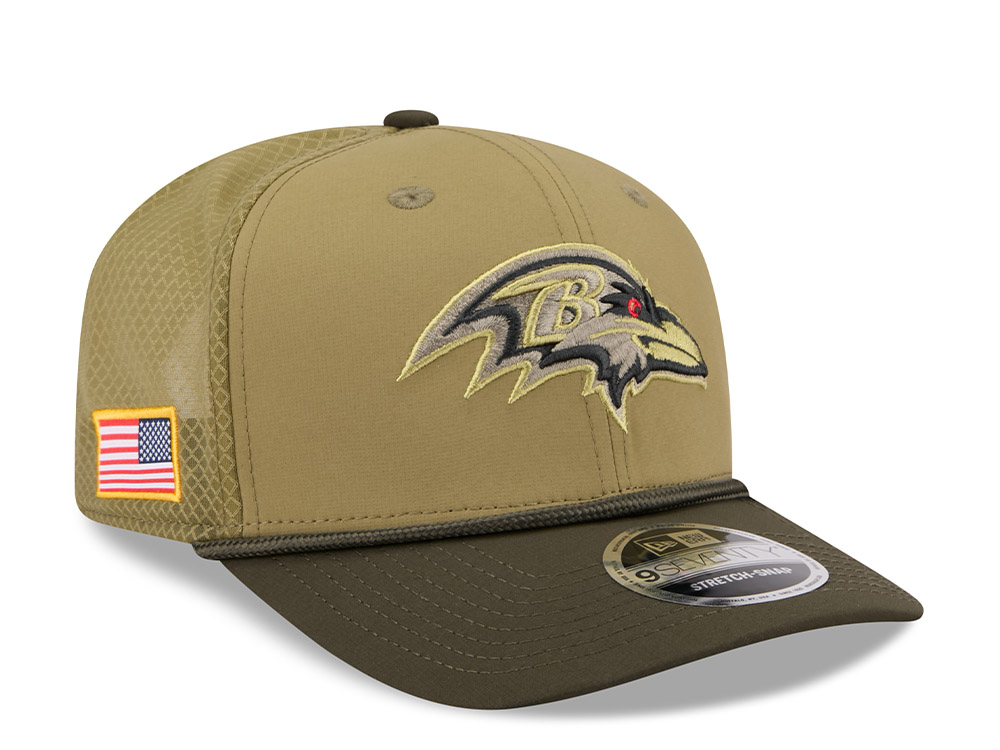 New Era Baltimore Ravens Salute To Service 2025 9Seventy Snapback Gorra