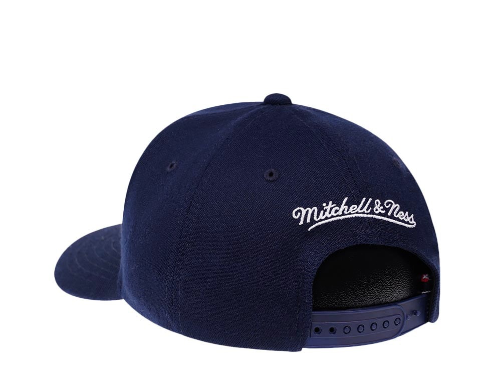 Mitchell & Ness Utah Jazz Team Ground Red Line Navy Solid Flex Snapback Gorra