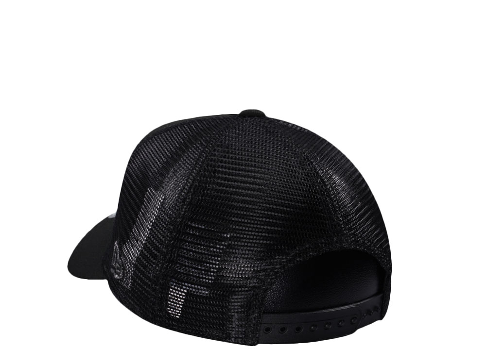 New Era Los Angeles Dodgers Black Metallic Trucker Edition 9Forty A Frame Snapback Gorra
