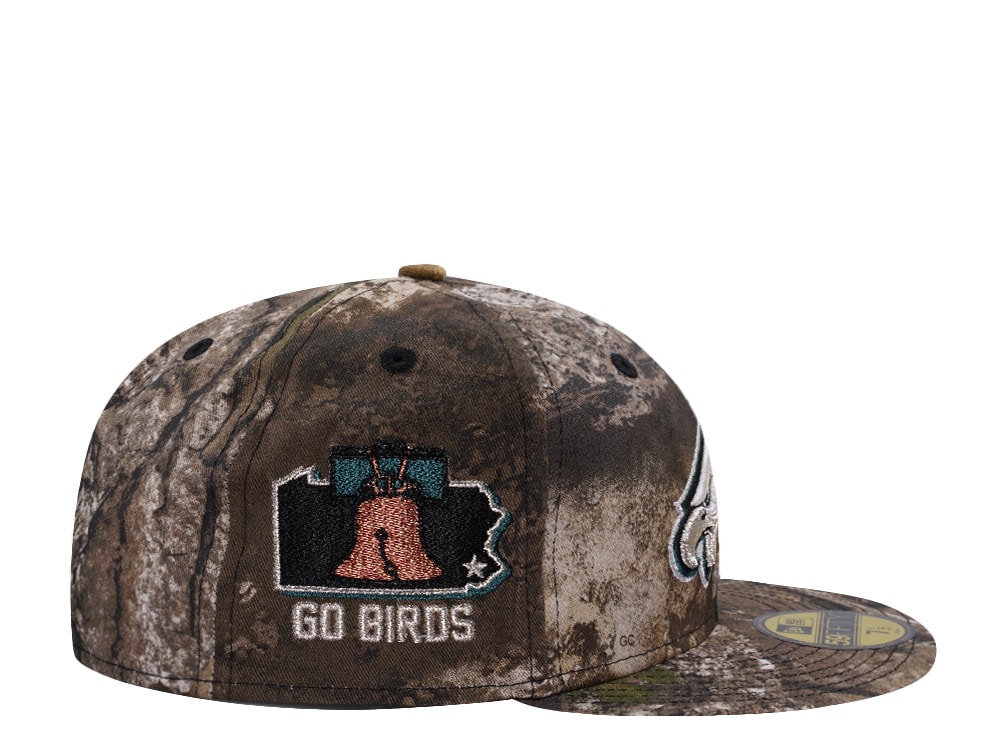 New Era Philadelphia Eagles 60th Anniversary Realtree APX Prime Edition 59Fifty Fitted Gorra