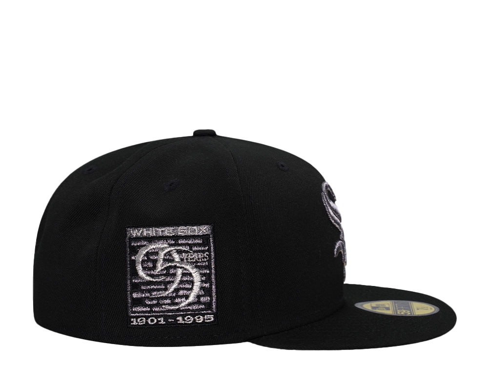 New Era Chicago White Sox 95 Years Black Pewter Prime Edition 59Fifty Fitted Gorra