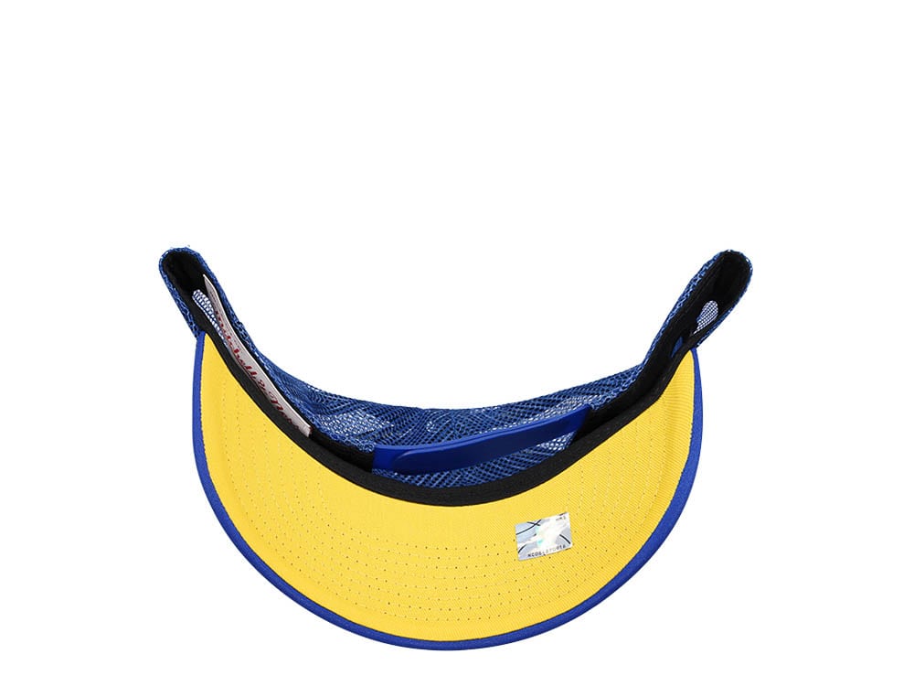Mitchell & Ness Golden State Warriors Blue Billboard Trucker Snapback Gorra