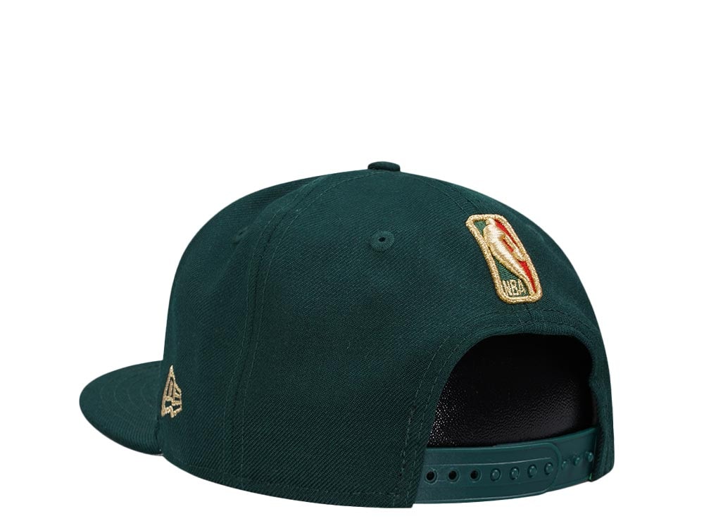 New Era Toronto Raptors Dark Green Gold Edition 9Fifty Snapback Gorra