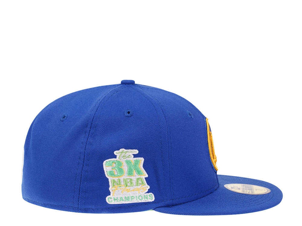 New Era Golden State Warriors Citruspop Patch The 3x NBA Finals Champions 59fifty Fitted Gorra