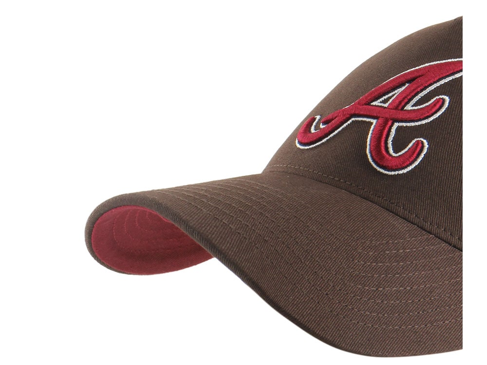 47Brand Atlanta Braves Brown World Series Edition MVP Snapback Gorra