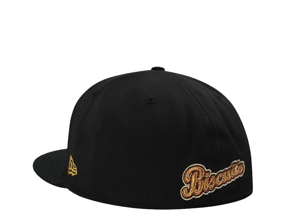 New Montgomery Biscuits Black Metallic Prime Edition 59Fifty Fitted Gorra