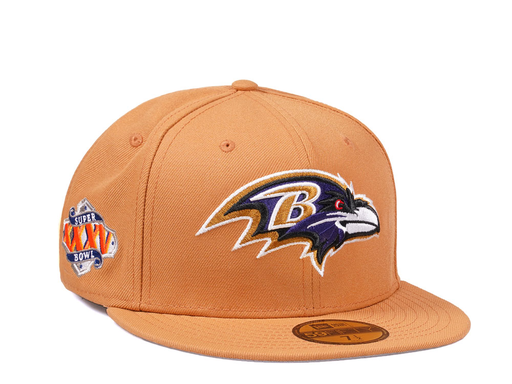 New Era Baltimore Ravens Super Bowl XXXV Golden Memories Collection 59Fifty Fitted Gorra