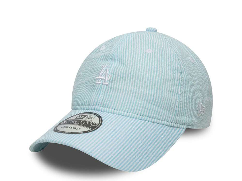 New Era Los Angeles Dodgers Seersucker Light Blue 9Twenty Strapback Gorra