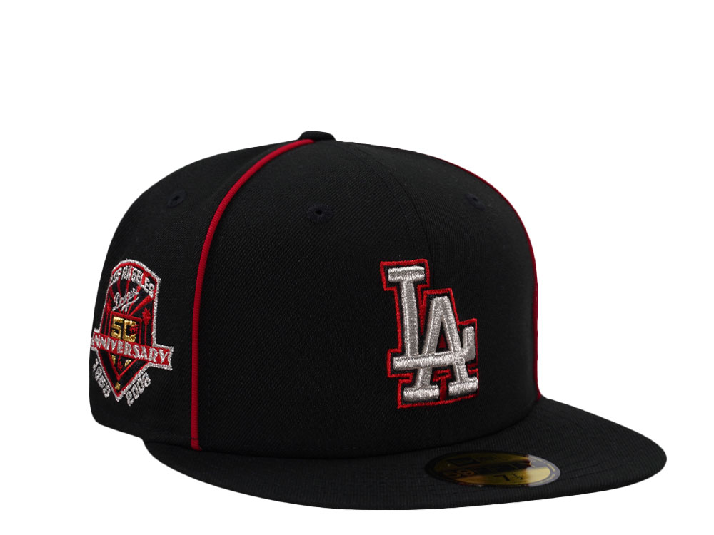 New Era Los Angeles Dodgers 50th Anniversary Black Prime Edition 59Fifty Fitted Gorra