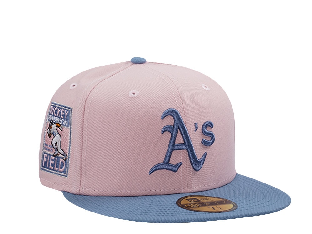 New Era Oakland Athletics Rickey Henderson Pink Rouge Two Tone Edition 59Fifty Fitted Gorra