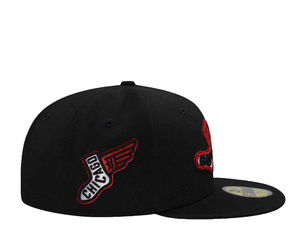 New Era Chicago White Sox City Connect Black Throwback Edition 59Fifty Fitted Gorra