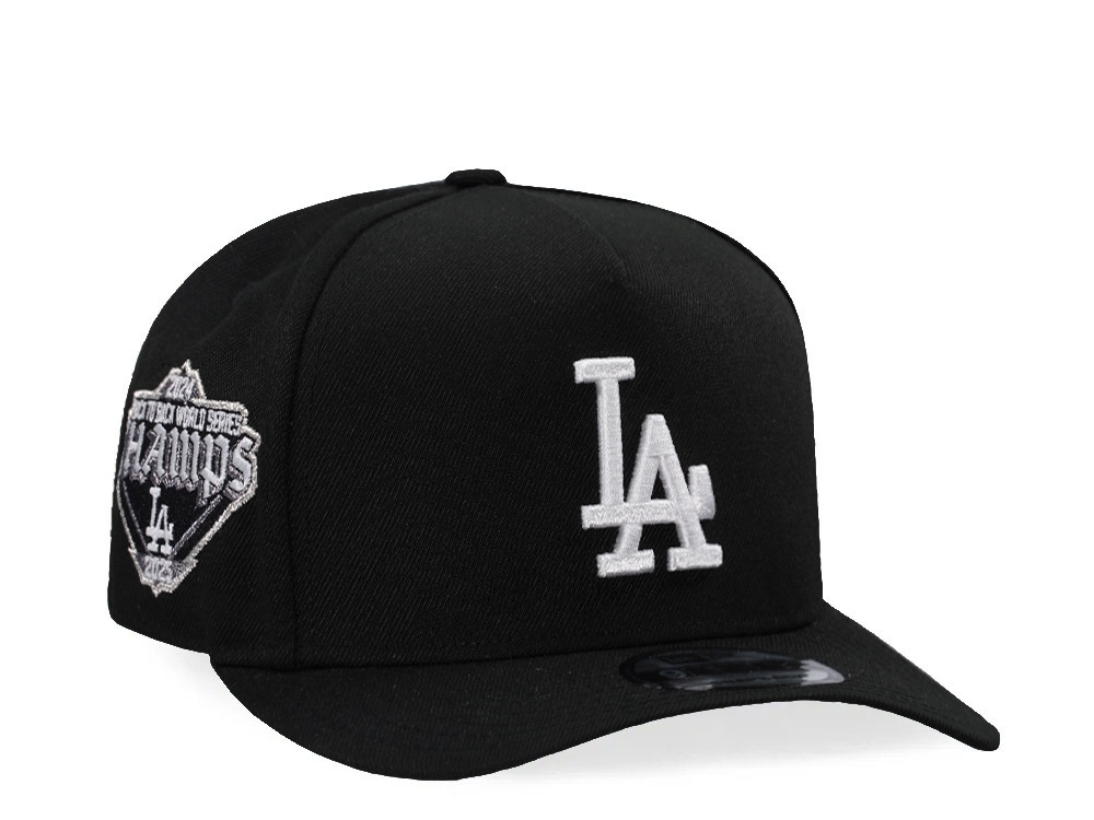 New Era Los Angeles Dodgers  Back to Back World Series Black Classic Edition 9Fifty A Frame Snapback Gorra