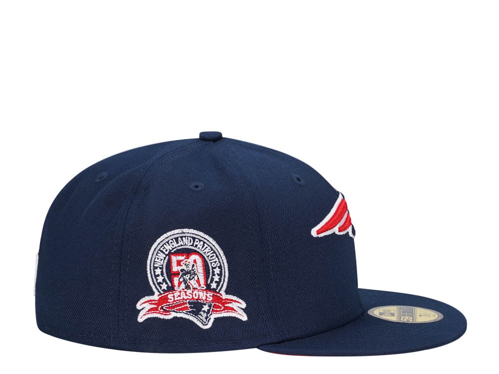 New Era New England Patriots 50 Seasons Navy Edition 59Fifty Fitted Gorra