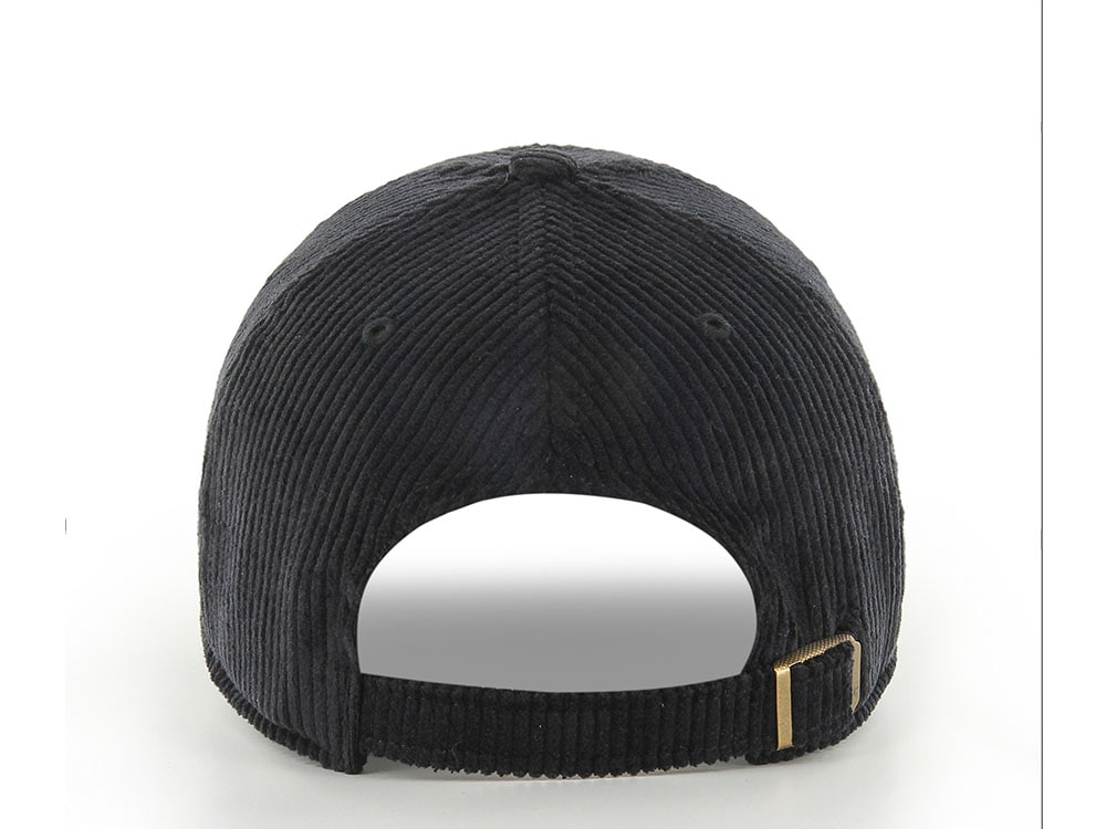 47 Brand New York Yankees Corduroy Black Base Runner Clean Up Strapback Gorra