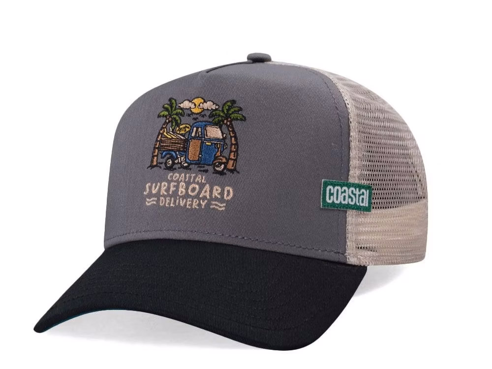 Djinns Surfboard Delivery Coastal Trucker Snapback Gorra
