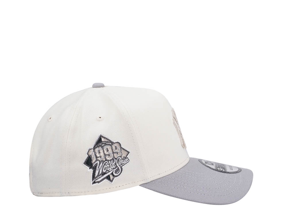 New Era New York Yankees World Series 1999 Chrome Metallic Two Tone Edition 9Forty A Frame Snapback Gorra