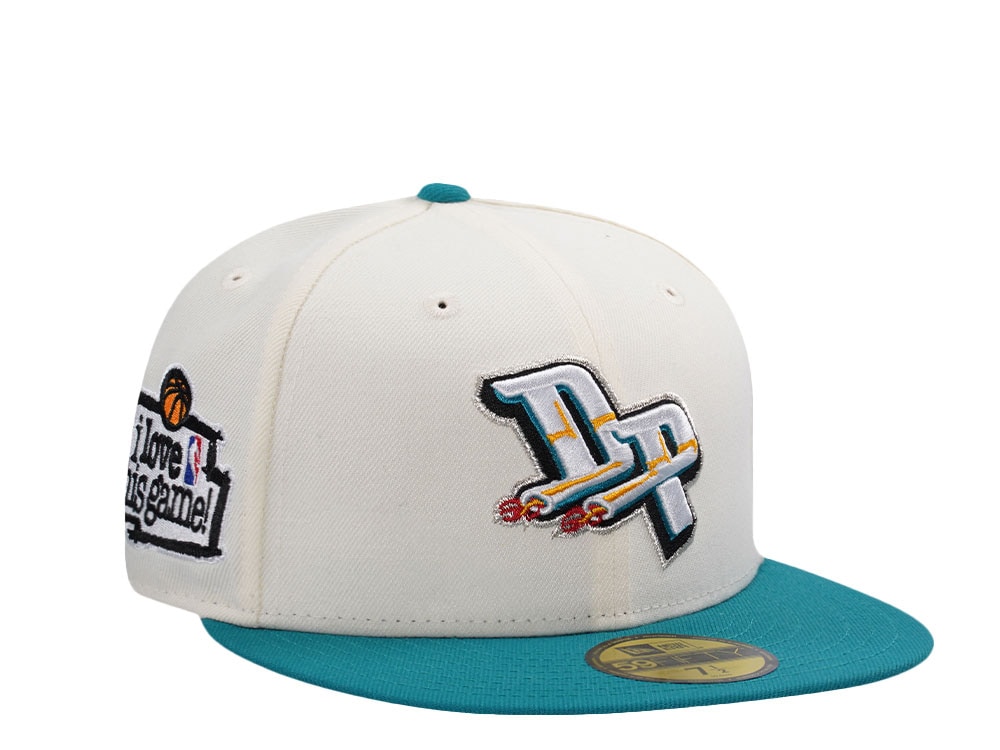 New Era Detroit Pistons Love Rush Chrome Two Tone Edition 59Fifty Fitted Gorra