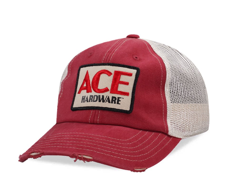 American Needle Ace Hardware Orville Red Trucker Snapback Gorra