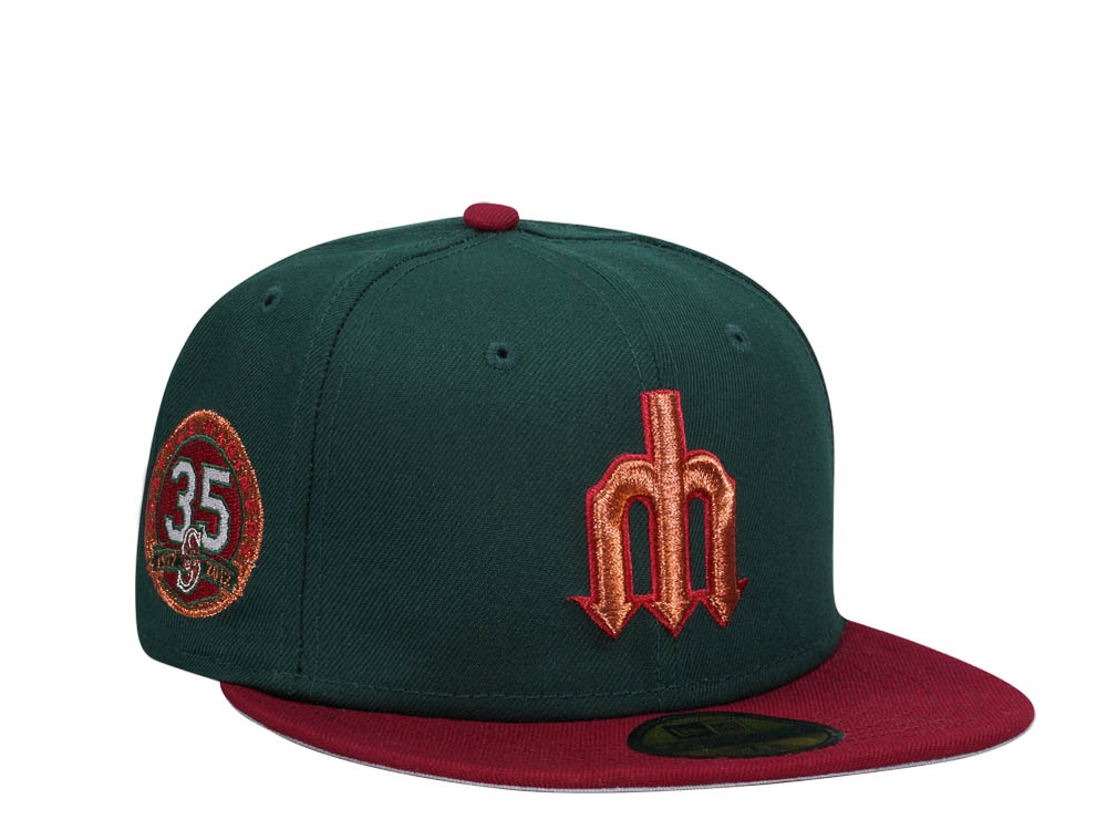 New Era Seattle Mariners 35th Anniversary Colorflip Trident Prime Two Tone Edition 59Fifty Fitted Gorra