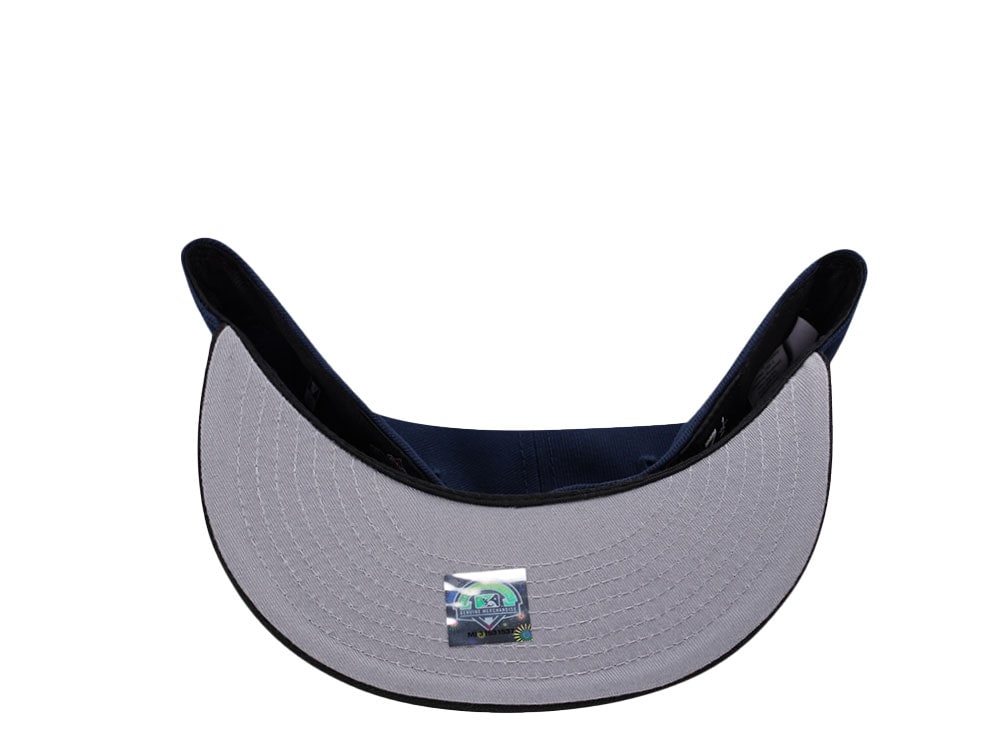 New Era Clearwater Threshers Navy Metallic Two Tone Edition 59Fifty Fitted Gorra