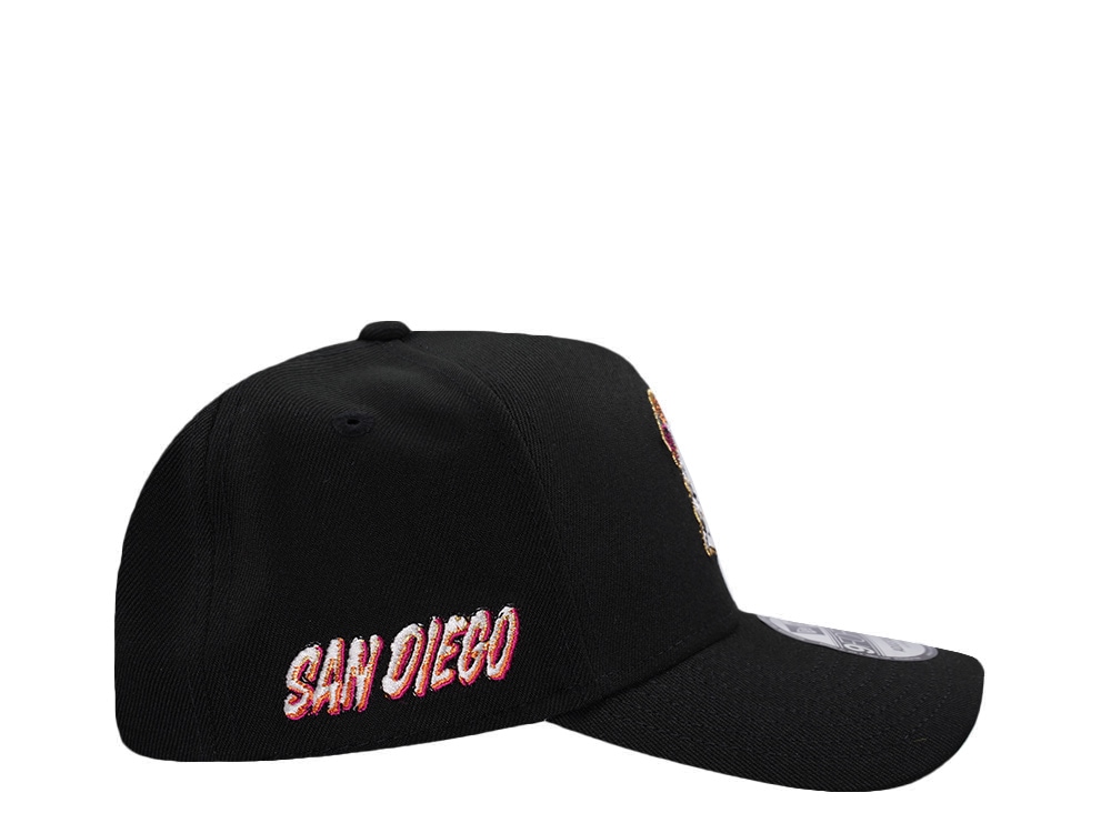 New Era San Diego Padres Black Prime Edition 9Forty A Frame Snapback Gorra