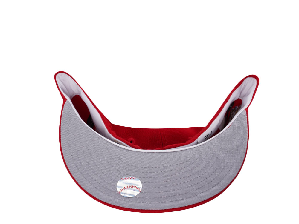 New Era Los Angeles Dodgers 40th Anniversary Scarlet Red Prime Edition 59Fifty Fitted Gorra