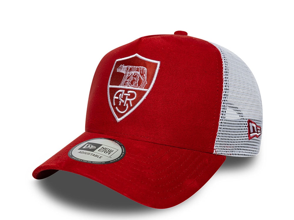 New Era Asroma Faux Suede Maroon Edition 9Forty A Frame Trucker Snapback Gorra