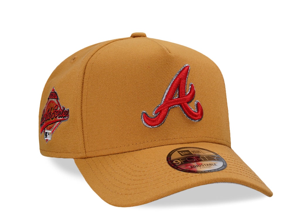 New Era Atlanta Braves World Series 1995 Panama Prime Edition 9Forty A Frame Snapback Gorra