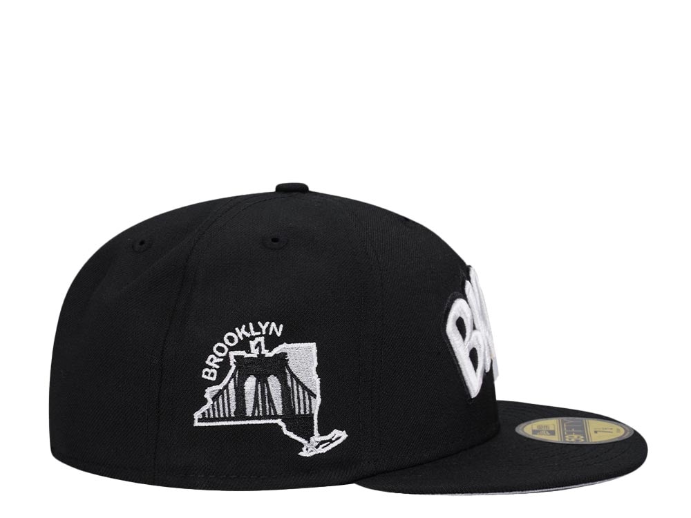 New Era Brooklyn Nets Black Bridge Classic Edition 59Fifty Fitted Gorra