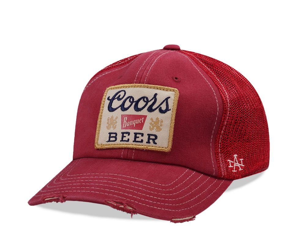 American Needle Coors Beer Red Orville Edition Trucker Snapback Gorra