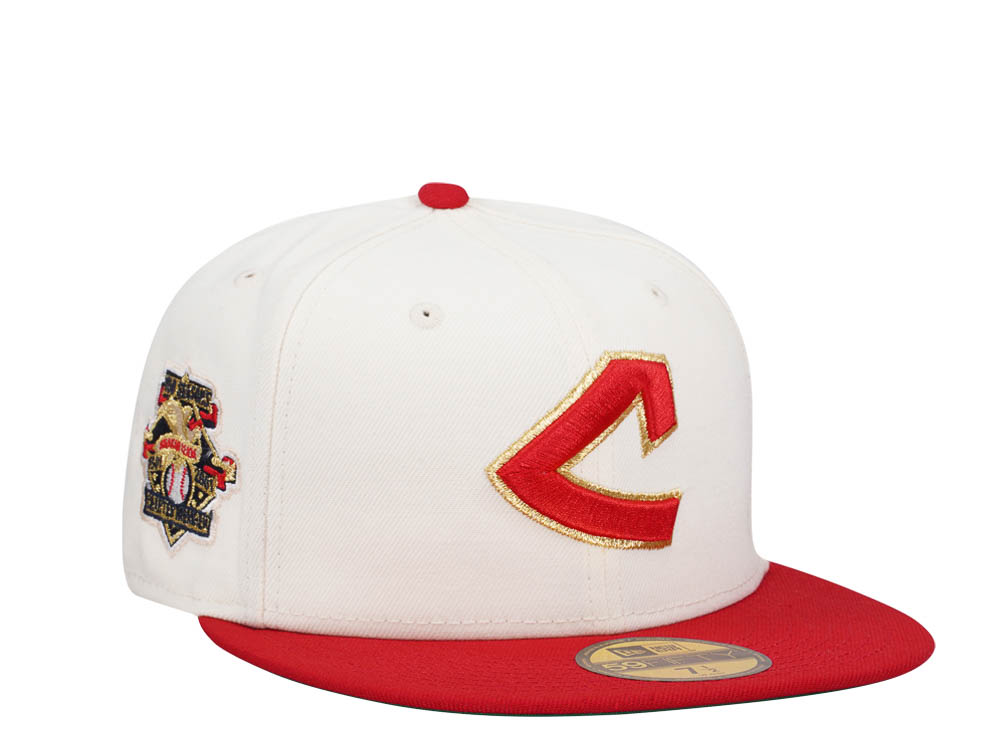 New Era Cleveland Indians 100 Seasons Amercian League Chrome Throwback Two Tone Edition 59Fifty Fitted Gorra