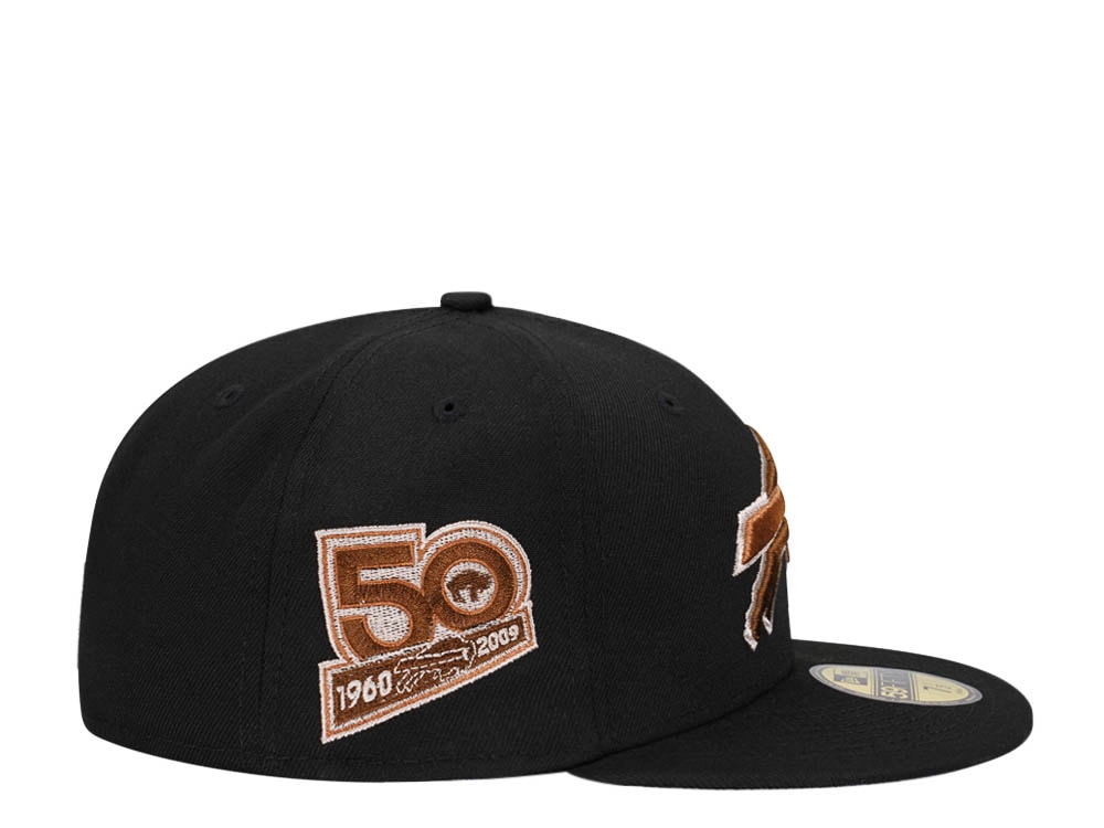 New Era Buffalo Bills 50th Anniversary Black Brown Edition 59Fifty Fitted Gorra