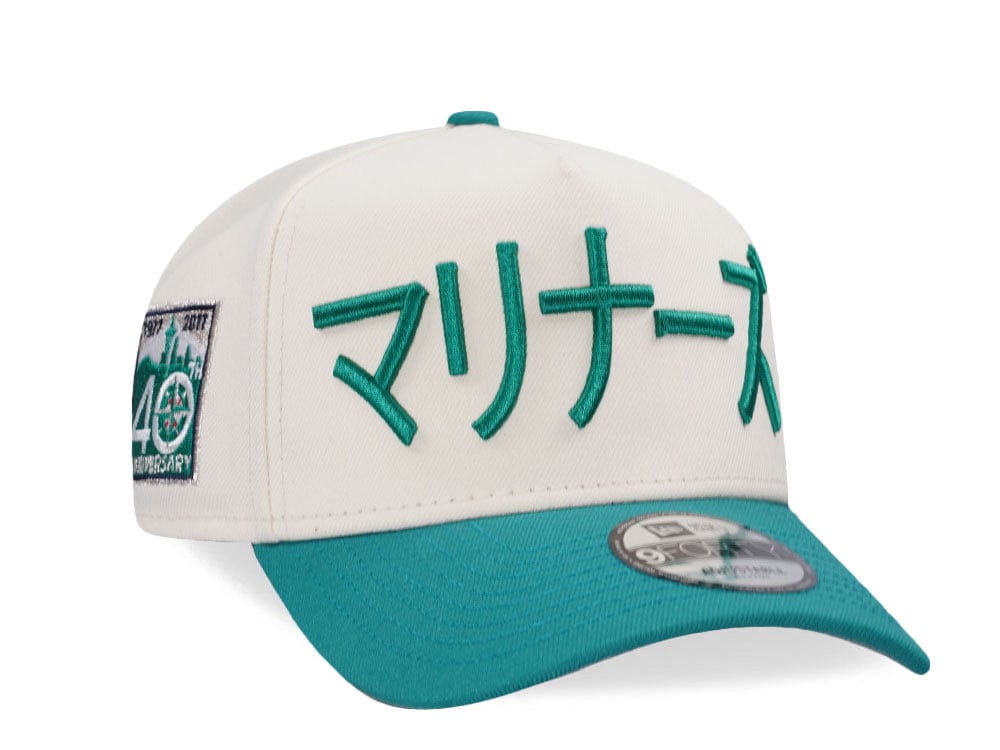 New Era Seattle Mariners 40th Anniversary Chrome Two Tone Edition 9Forty A Frame Snapback Gorra