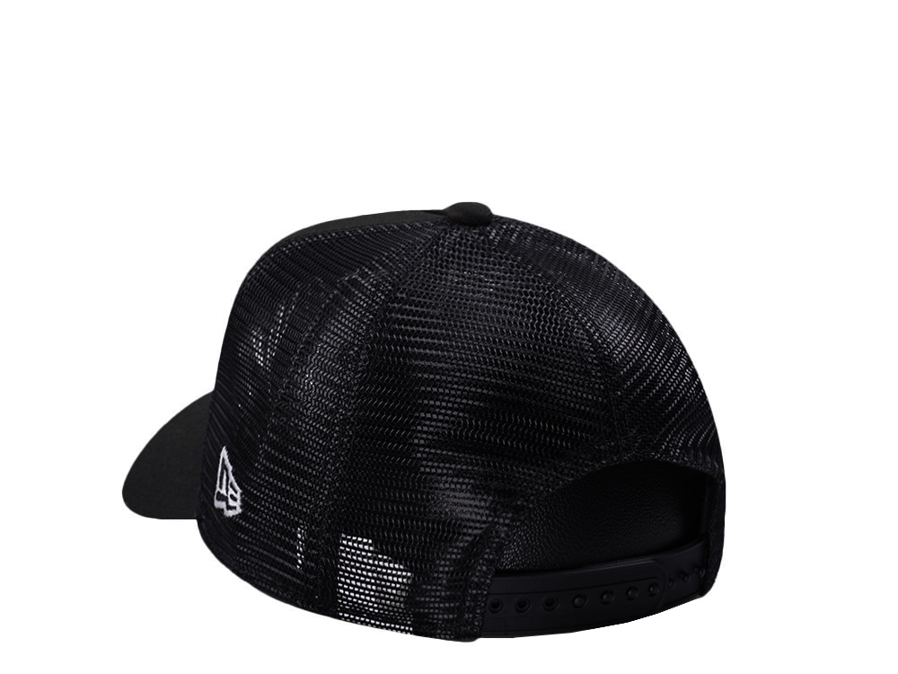 New Era Chicago White Sox Micro Logo Black Edition 9Forty A Frame Trucker Snapback Gorra