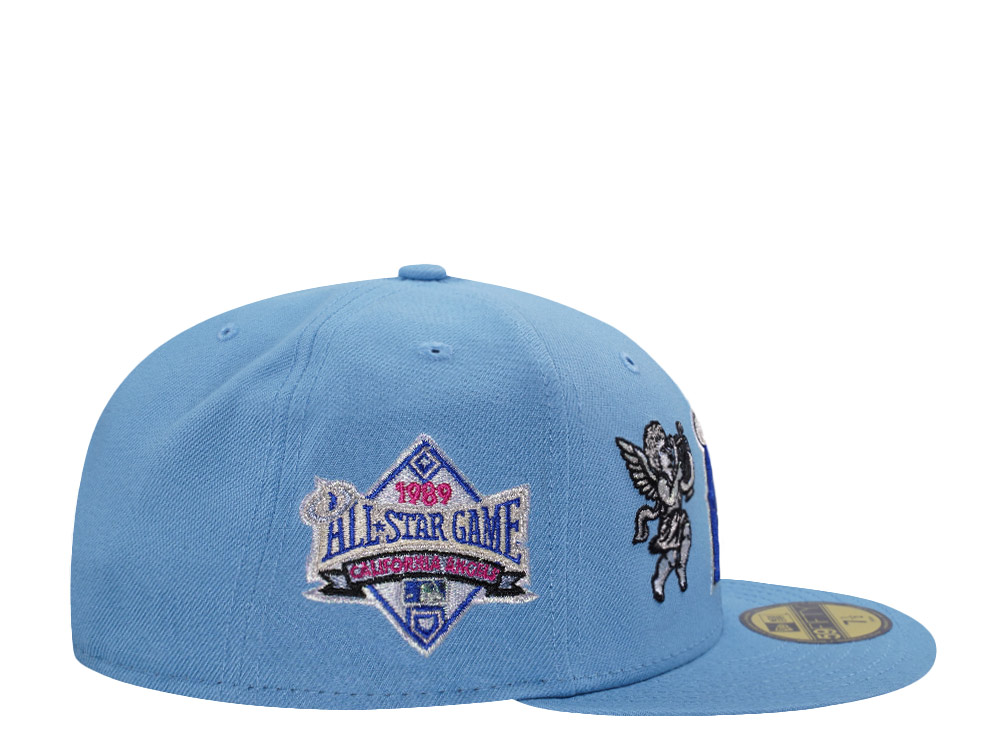 New Era Anaheim Angels All Star Game 1989 Cupids Sky Blue Prime Edition 59Fifty Fitted Gorra