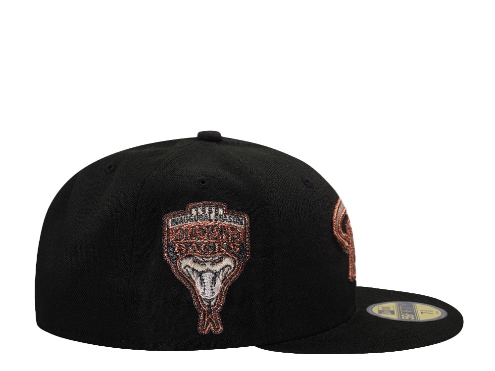 New Era Arizona Diamondbacks Inaugural Season 1998 Black Prime Edition 59Fifty Fitted Gorra