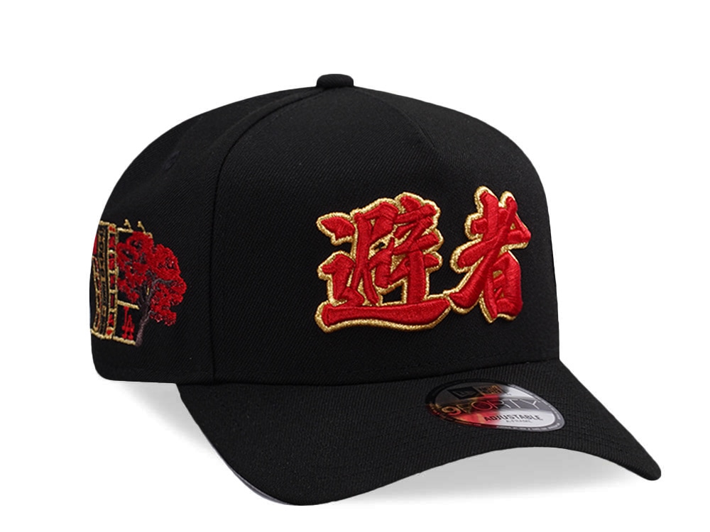 New Era Los Angeles Dodgers Tokyo Series Kanji Black Prime Edition 9Forty A Frame Snapback Gorra