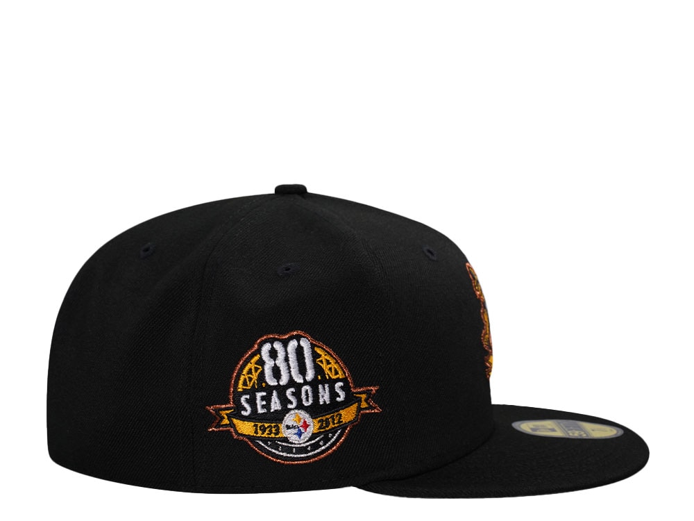 New Era Pittsburgh Steelers 80 Seasons Black Prime Edition 59Fifty Fitted Gorra