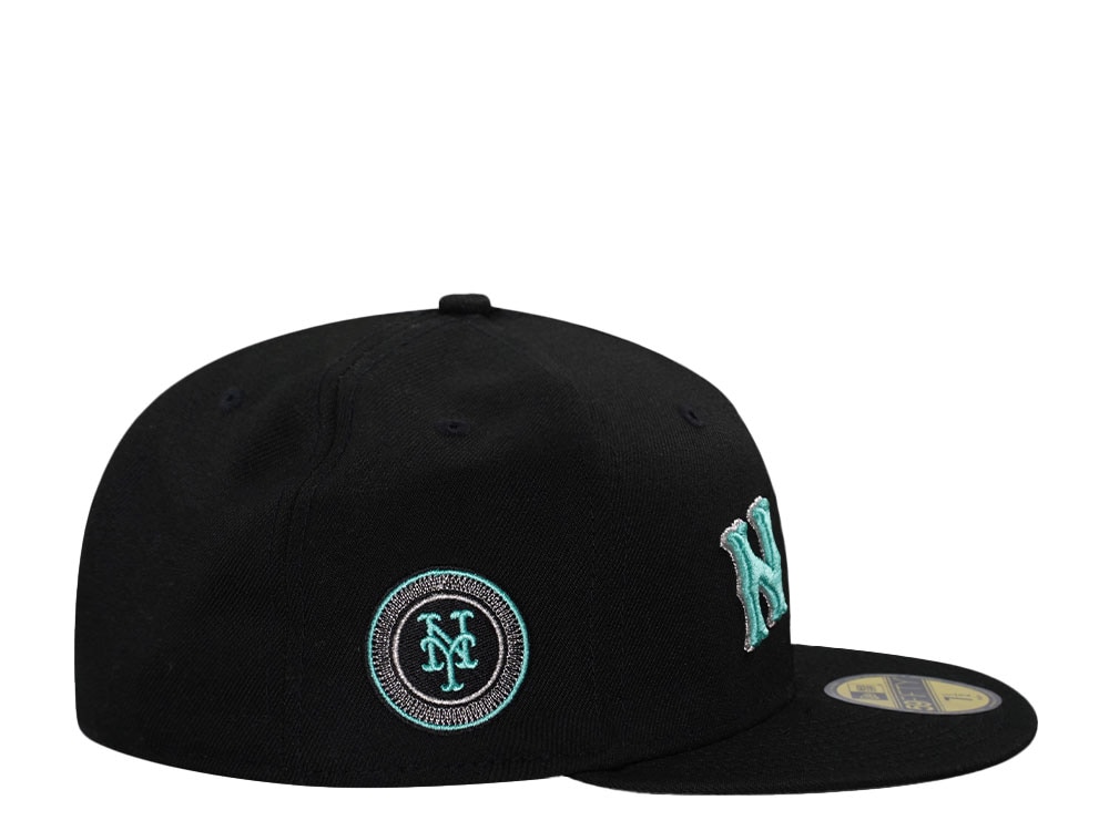 New Era New York Mets Black Tiffany City Connect Edition 59Fifty Fitted Gorra