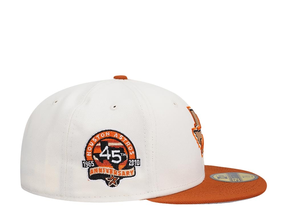 New Era Houston Astros 45th Anniversary Chrome Rusty Two Tone Edition 59Fifty Fitted Gorra