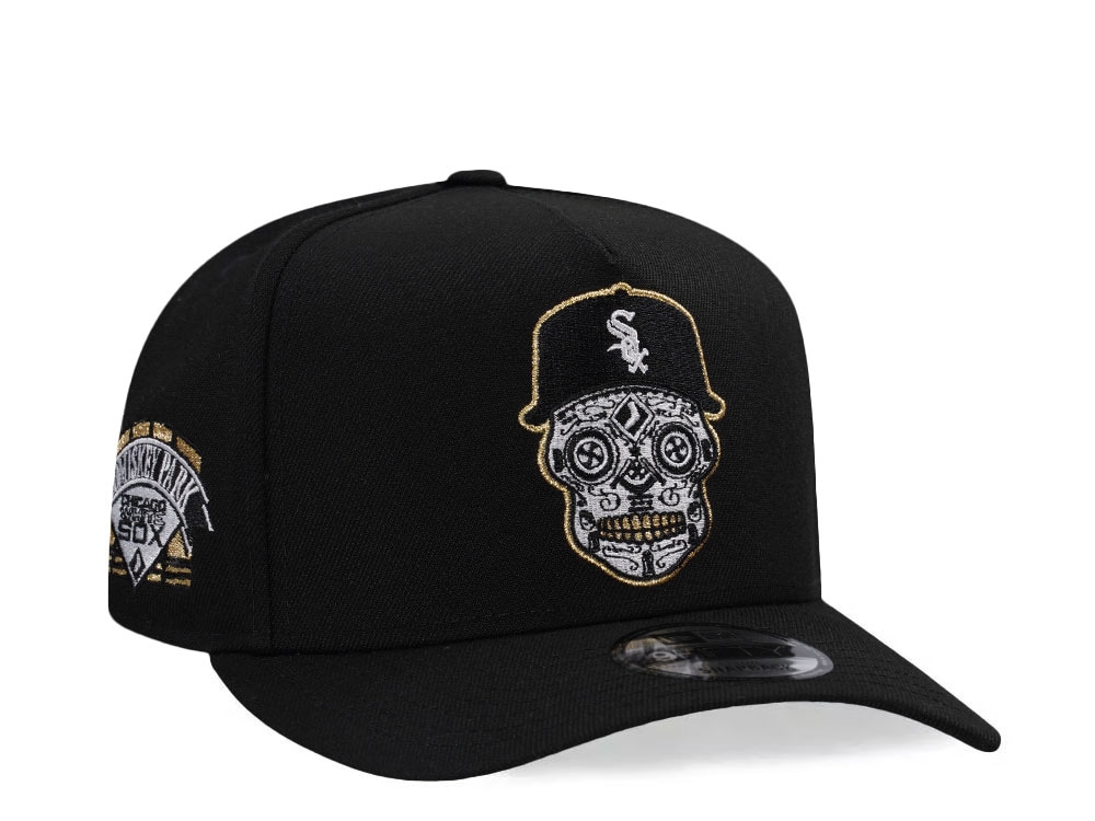 New Era Chicago White Sox Skull Black Prime Edition 9Fifty A Frame Snapback Gorra