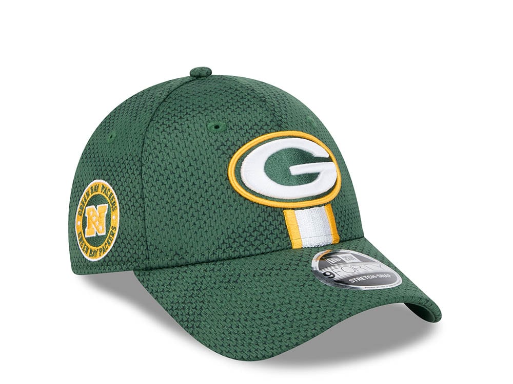 New Era Green Bay Packers Sideline 2024 9Forty Stretch Snapback Gorra