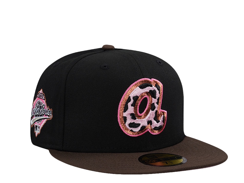 New Era Atlanta Braves World Series 1995 Black Two Tone Edition 59Fifty Fitted Gorra