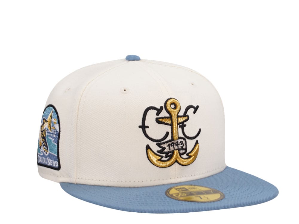 New Era Corpus Christi Hooks Coastal Bend Chrome Two Tone Edition 59Fifty Fitted Gorra
