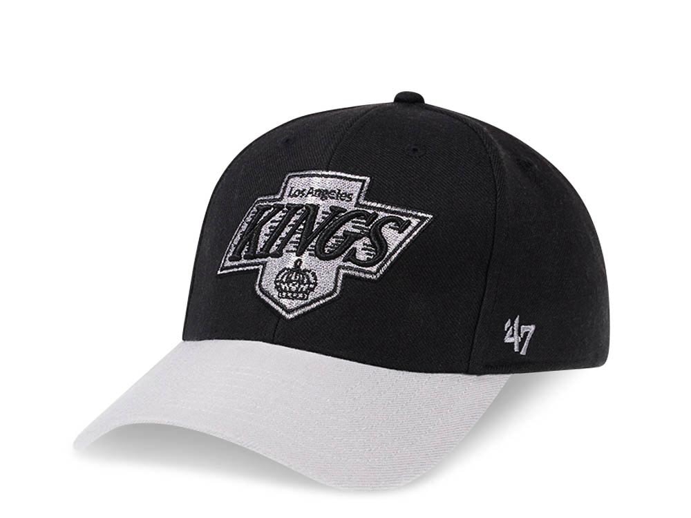 47Brand Los Angeles Kings Vintage Black Strapback Gorra