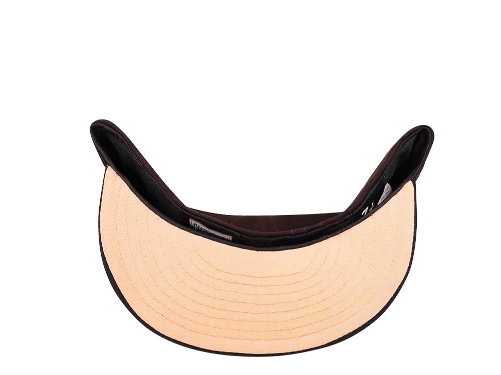 New Era Atlanta Braves World Series 1995 Dark Chocolate Peach Two Tone Edition 59Fifty Fitted Gorra
