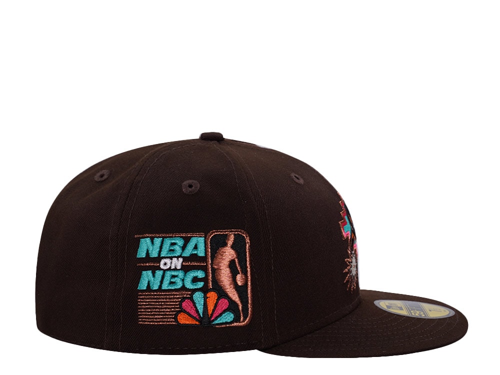 New Era San Antonio Spurs NBA on NBC Burnt Wood Prime Edition 59Fifty Fitted Gorra