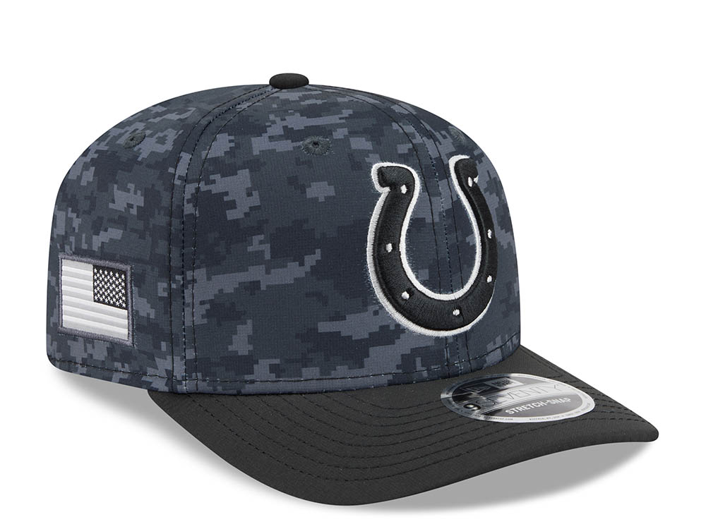 New Era Indianapolis Colts NFL Salute to Service 2026 Digi Camo Black 9Seventy Stretch Snapback Gorra