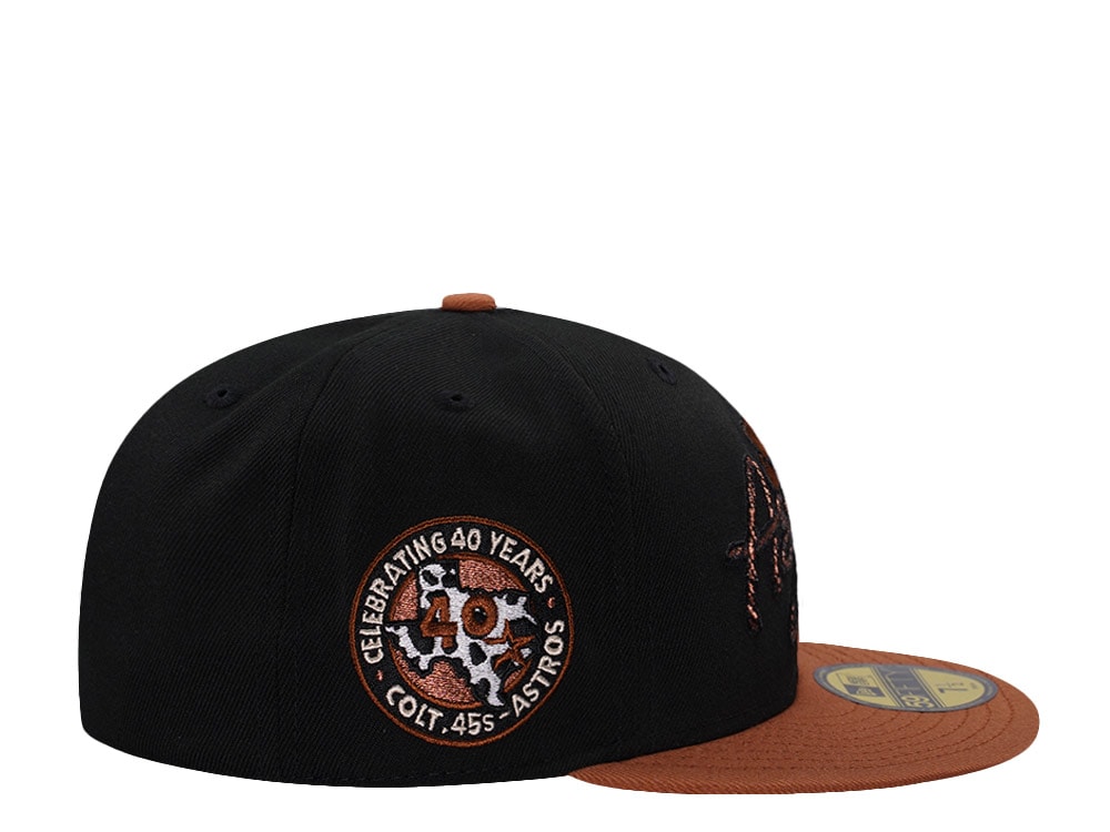 New Era Houston Astros 40th Anniversary Black Prime Edition 59Fifty Fitted Gorra
