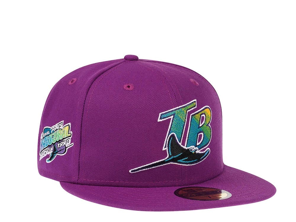 New Era Tampa Bay Rays Inaugural Season 1998 Pink Grapes Edition 59Fifty Fitted Gorra